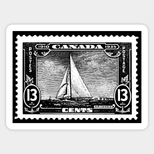 Britannia Ship Canada Postage Stamp Sticker